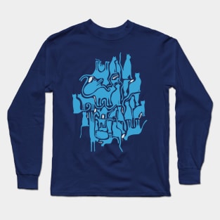 Blue Cats Long Sleeve T-Shirt